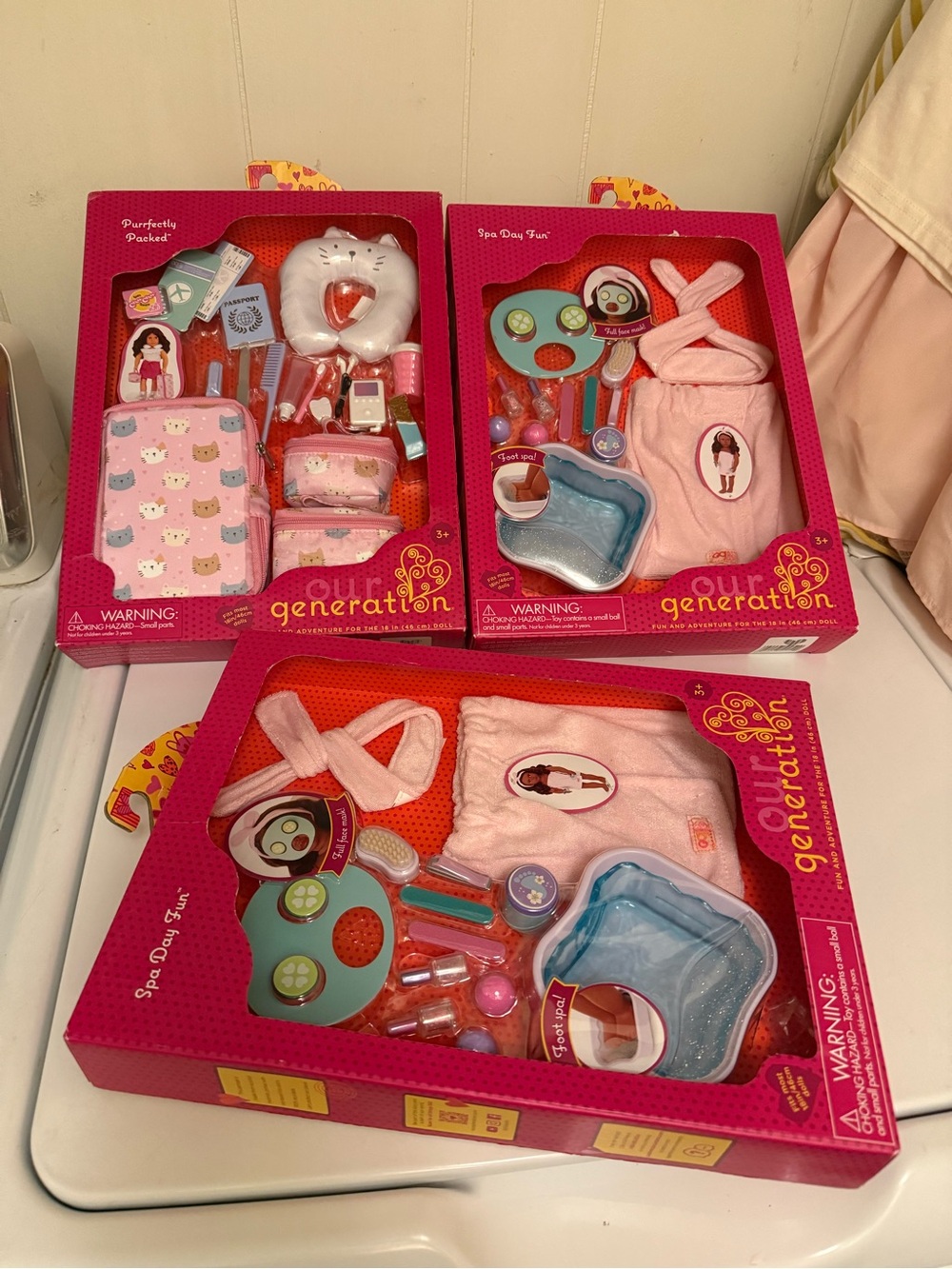 Our Generation Spa Play & Accessories Set - Pink Selling 3 together